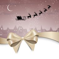 Vector Santa Claus coming to City N2
