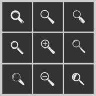 Magnifying glass icons N3