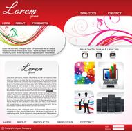 abstract artistic web template