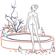 woman in spa salon