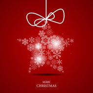 Christmas Snowflakes Background Vector Illustration N37