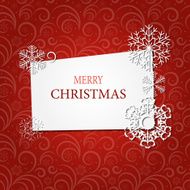 Christmas Snowflakes Background Vector Illustration N39