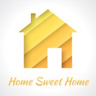 House applique background Vector illustration