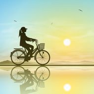 girl on a bicycle N10