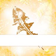 Autumn leaves greeting card N2