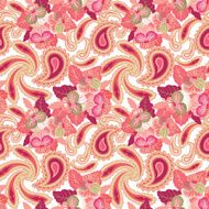 floral ornamental seamless pattern flower background