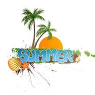 Vector Summer Holiday Background N2