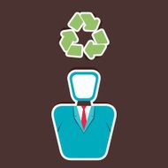 think recycle concept
