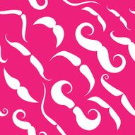 Mustache seamless pattern N16
