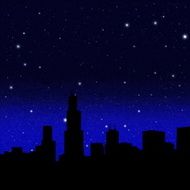 Black night starry sky N2