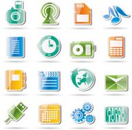 Mobile Phone Performance Business and Office Icon N2