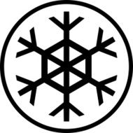 Vector icon isolated on white - Snowflake