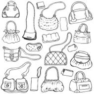 Women&#039;s handbags Vector Set 1 N2