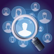 Vector social media networking concept