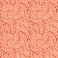 Seamless background fruits
