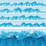 Seamless mountain ridge
