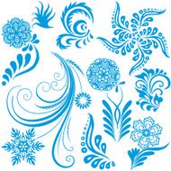 Floral collection elements