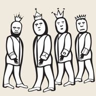 group portrait of financial kings