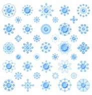 Set of snowflakes N18