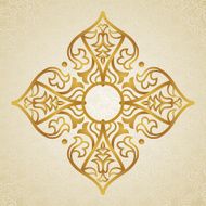 Vector baroque ornament in Victorian style N69