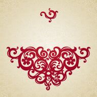 Vector baroque ornament in Victorian style N71