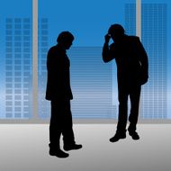 Vector silhouettes of people N272