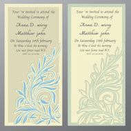 vintage flourish background invitation card Vector illustration