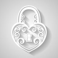 Vector Vintage Ornate Lock N2