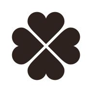 Clover with four leaves icon Saint Patrick symbol
