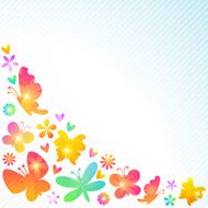 Colorful spring background design Vector illustration N3