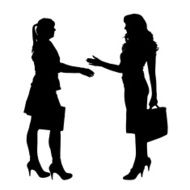 Vector silhouette of a couple N250