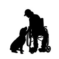 Vector silhouettes of man N95