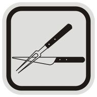 Fork and knife frame