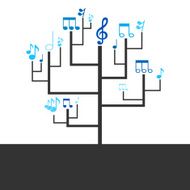 Abstract tree music