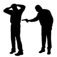 Vector silhouette of a man N1070
