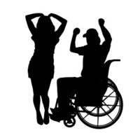 Vector silhouettes of couple N120