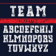 Serif font in the sport style