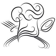 Chef Hat With Spoon And Fork N8