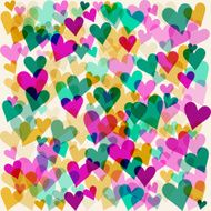 motley hearts seamless pattern for valentines day or wedding N2