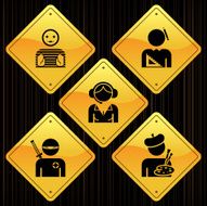 Yellow Signs - Professions N9