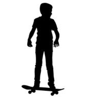 skateboarders silhouette N14