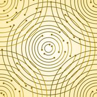 Printed circuit board with unusual circular paths Abstract background Vector N2