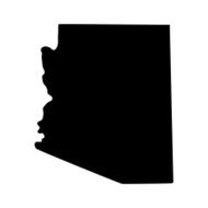 Map of the U S state Arizona N3