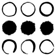 Circular Brush Stroke Set N4