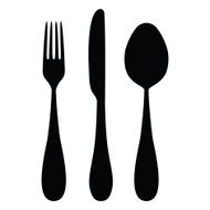 cutlery (spoon fork knife)