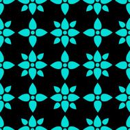 Seamless pattern with silhouettes lotus flowers N10