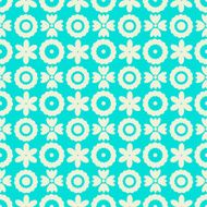 Seamless pattern with silhouettes flowers N32