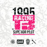 Car racing emblem N2