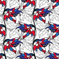Graphic Floral pattern N5