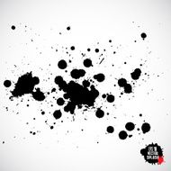 Black Ink Splatter Background N2